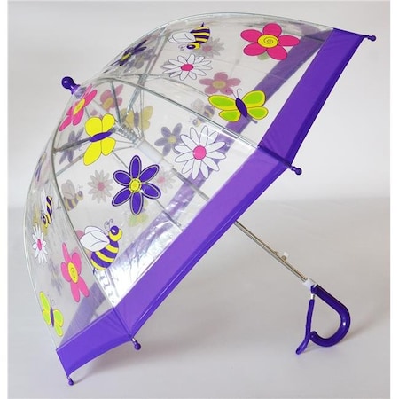 Foxfire Foxfire FOX-622-70 Childrens Clear Flower Umbrella - Size 1 FOX-622-70